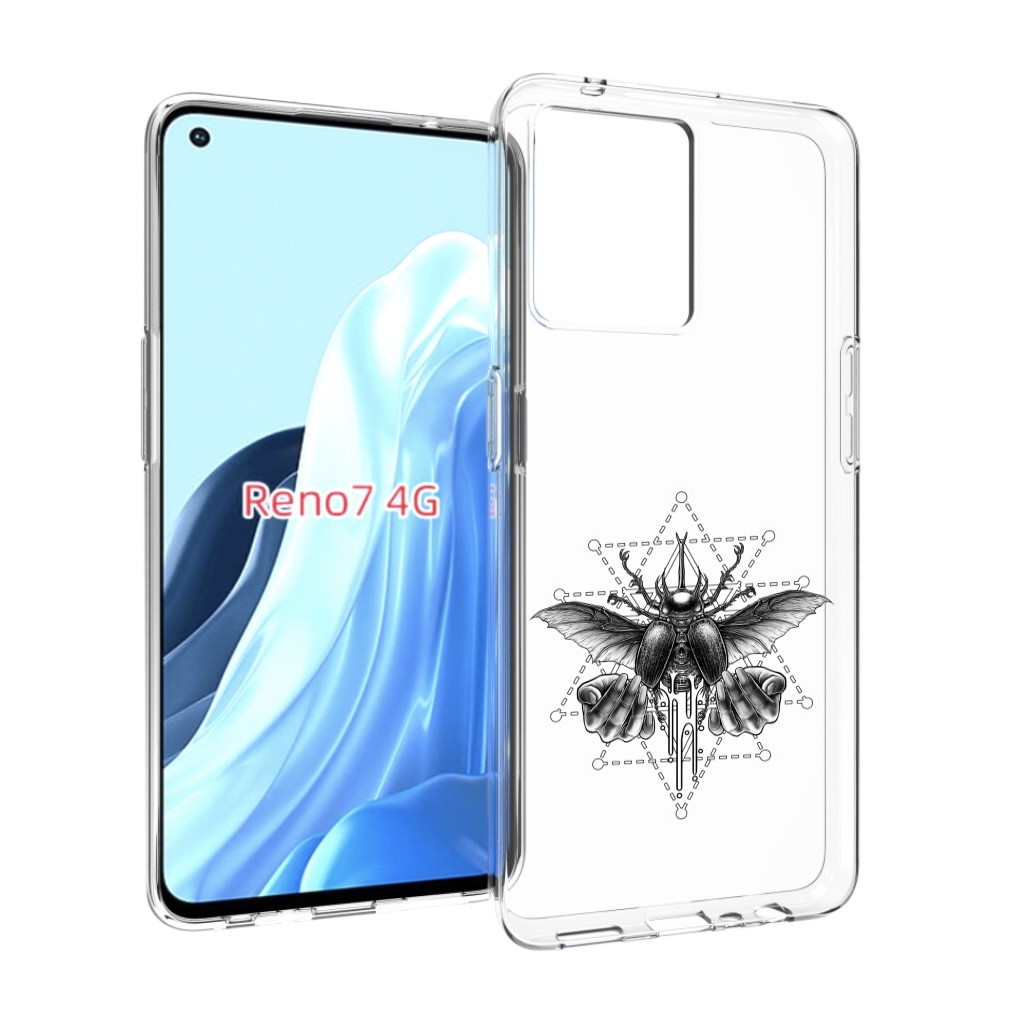

Чехол MyPads скарабей для OPPO RENO 7 4G, Прозрачный, Tocco