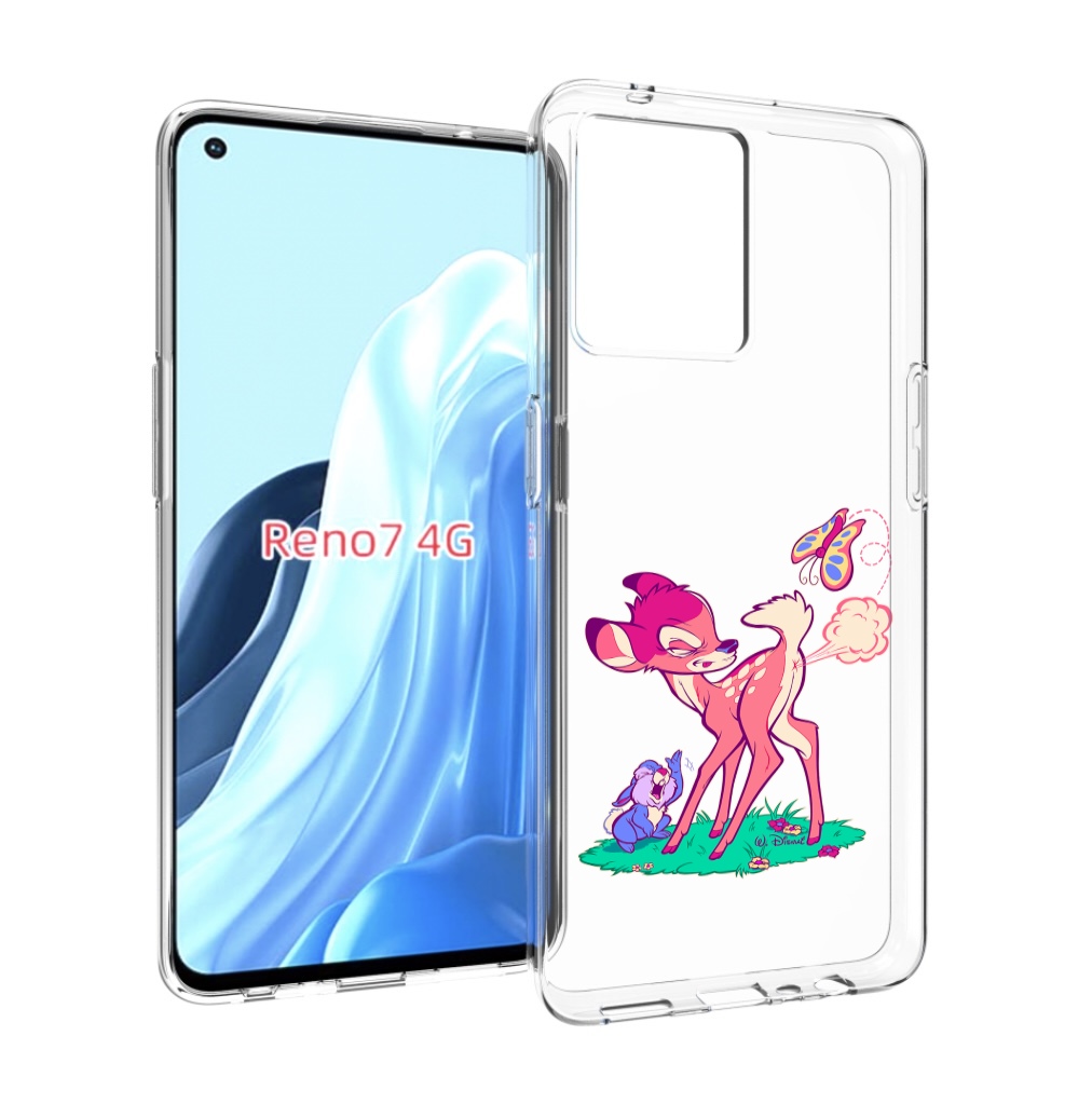 

Чехол MyPads смешной олененок для OPPO RENO 7 4G, Прозрачный, Tocco