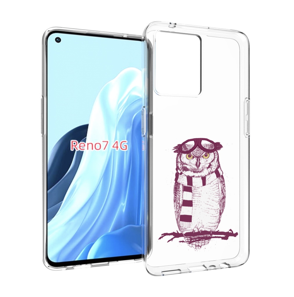 

Чехол MyPads сова-летчик для OPPO RENO 7 4G, Прозрачный, Tocco