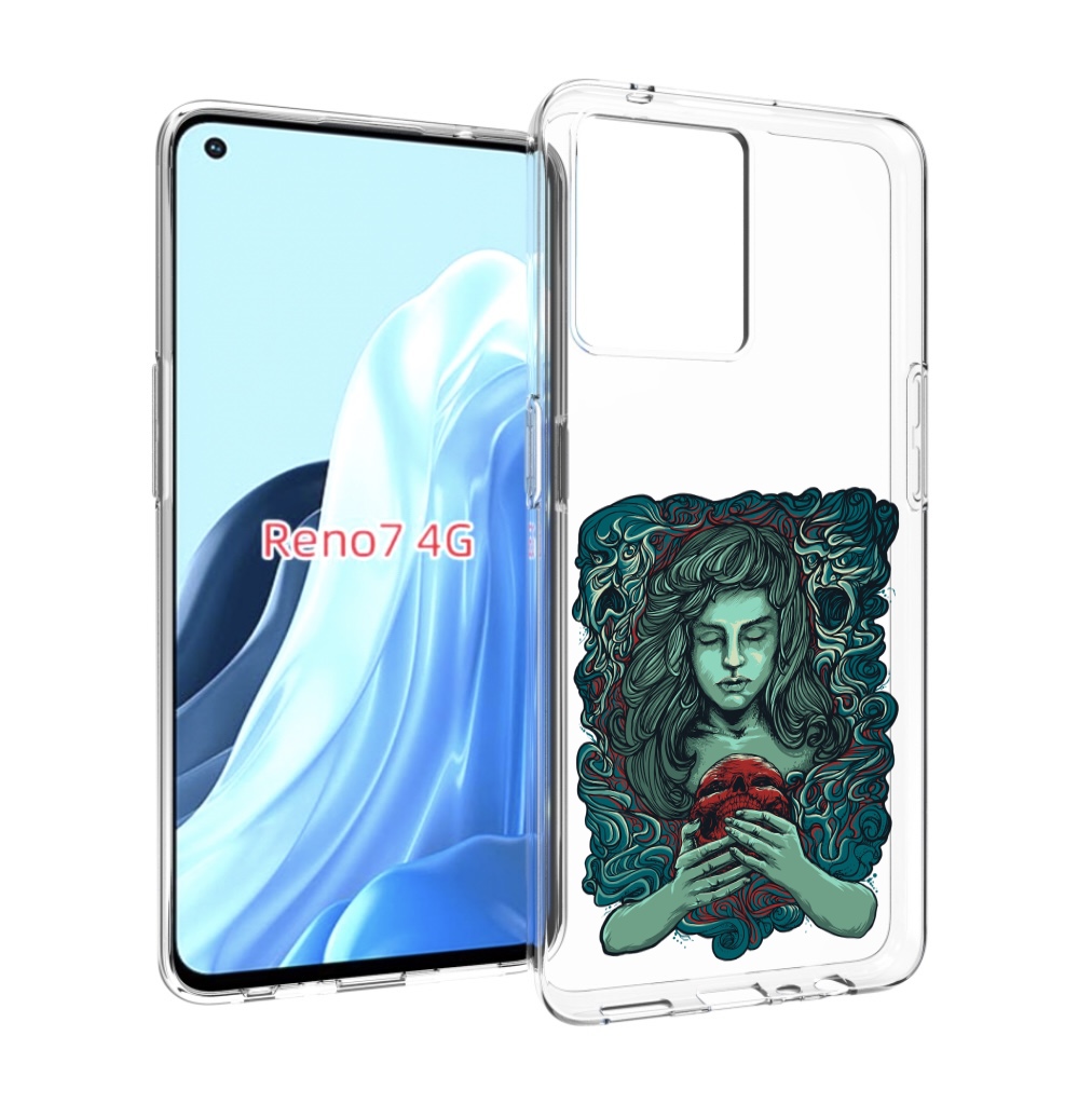 

Чехол MyPads спящая девушка для OPPO RENO 7 4G, Прозрачный, Tocco