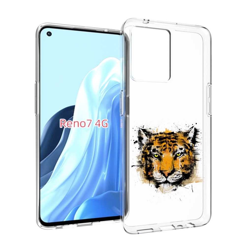 

Чехол MyPads тигруля для OPPO RENO 7 4G, Прозрачный, Tocco