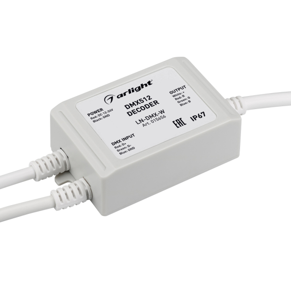 

Декодер DMX LN-DMX-W (12-24V, 144-288W)