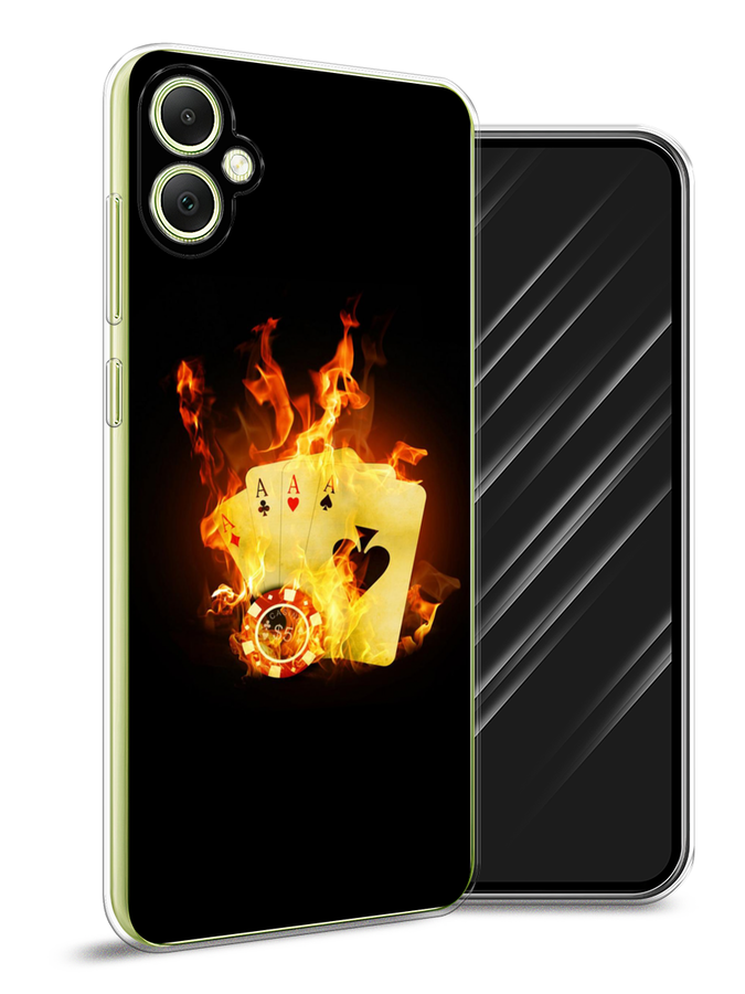 

Чехол Awog на Samsung Galaxy A05 "Горящие карты", Черный;оранжевый, 2108750-1