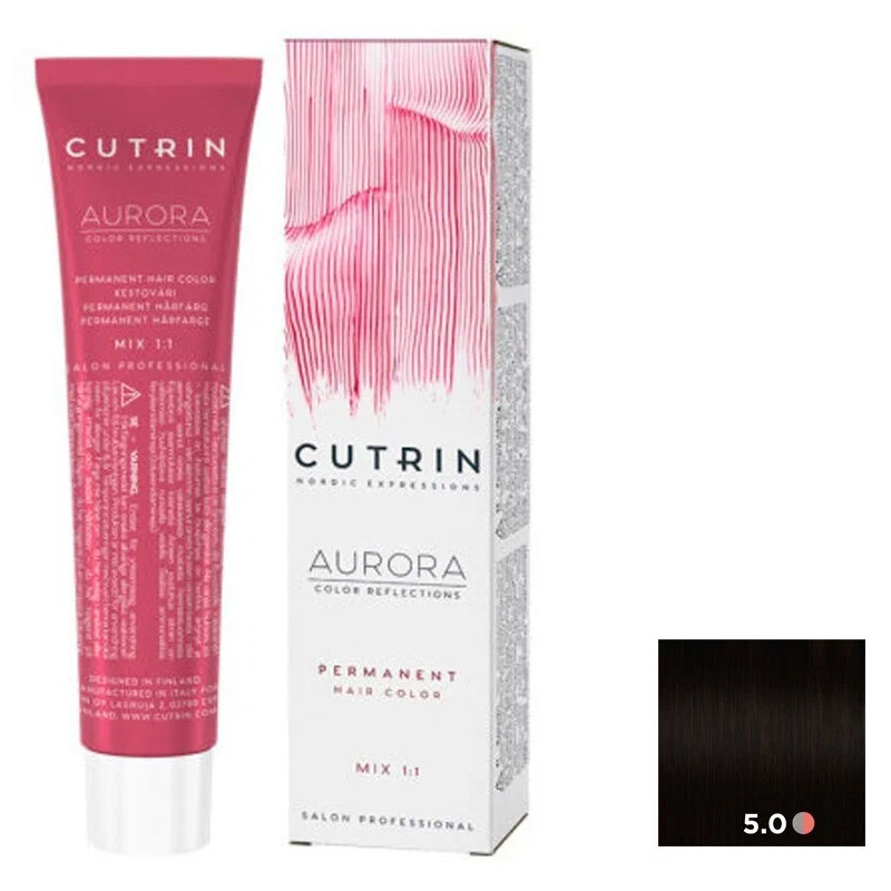 Краска для волос Cutrin Coloring Hair and Perming Aurora Permanent Hair Color,5.00