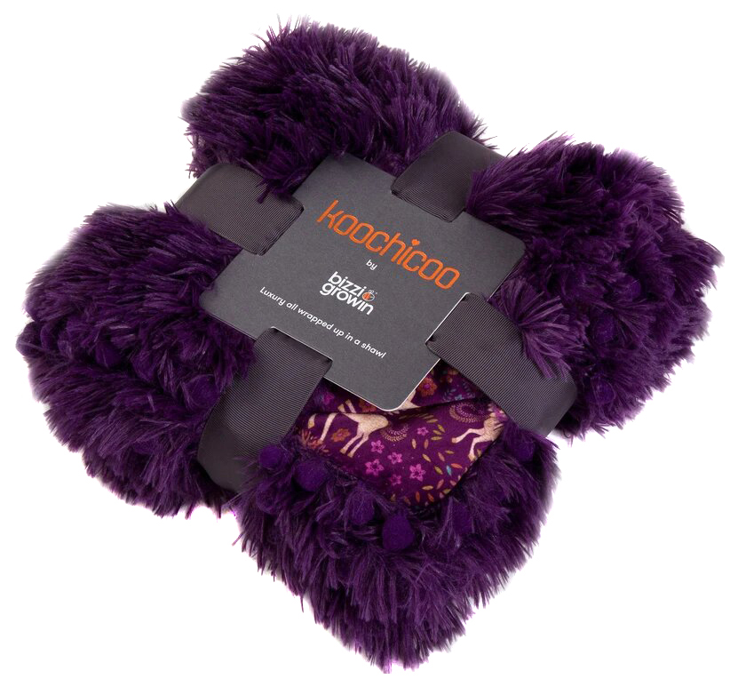 фото Плед bizzi growin koochicoofantasia mulberry shawl, 90x90