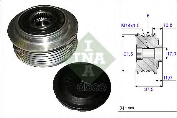 Обгонный шкив генератора Ina 535010710