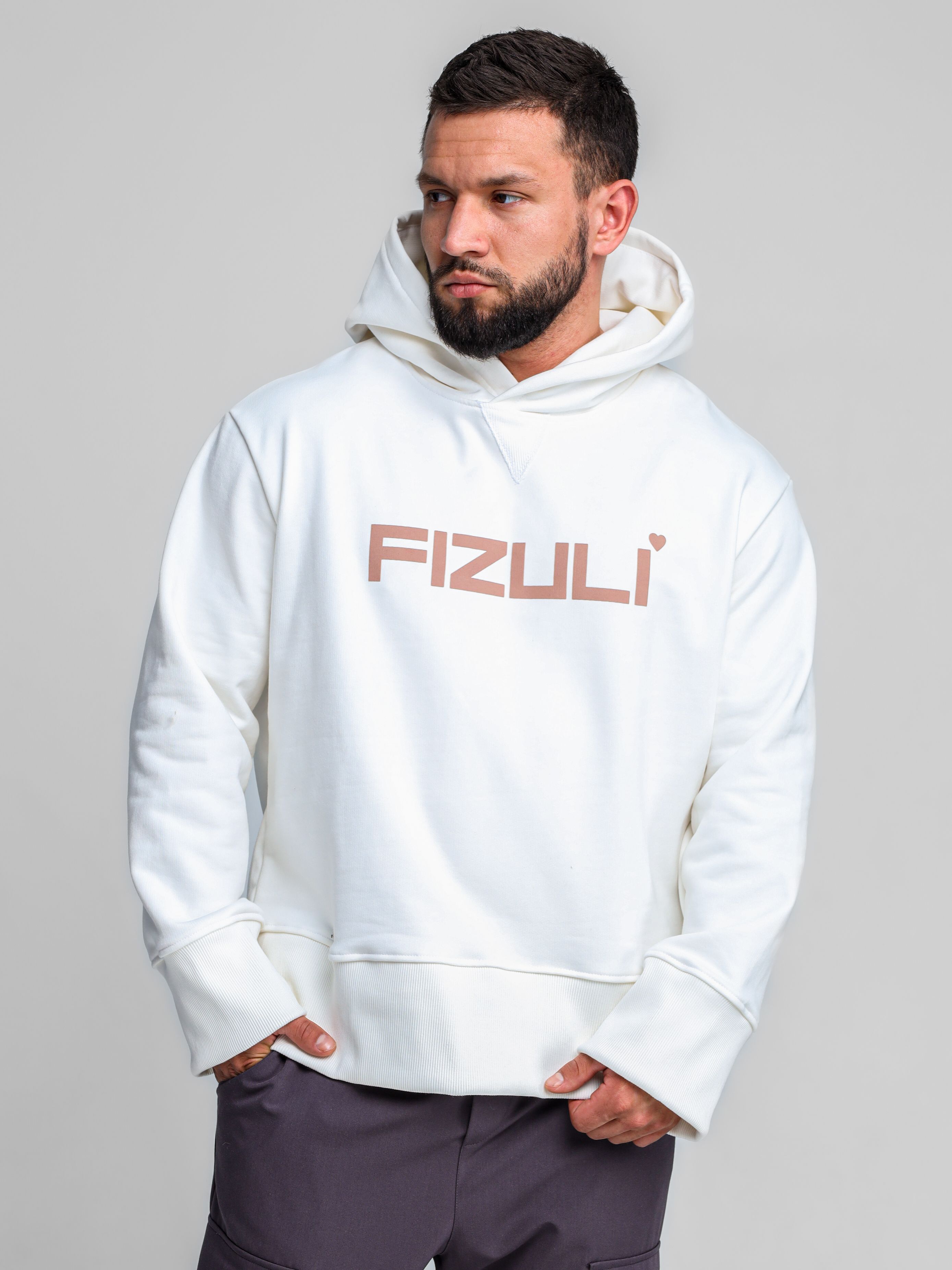 Худи мужское FIZULI HOODY-FIZ белое XL