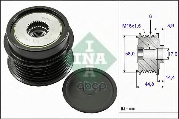 

Обгонный шкив генератора Ina 535027110