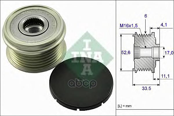 

Обгонный шкив генератора Ina 535002510