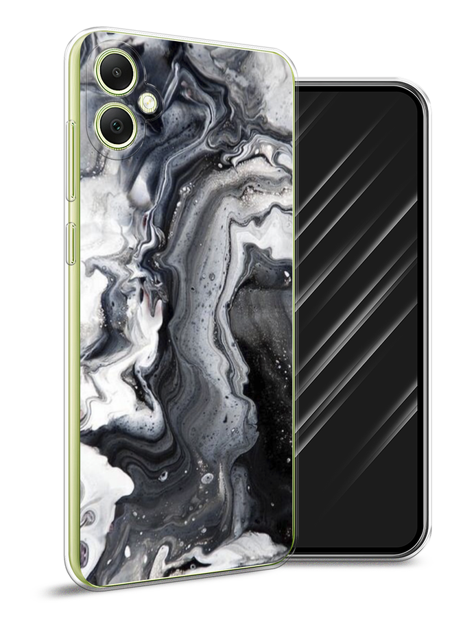 

Чехол Awog на Samsung Galaxy A05 "Бело-черные сложные полосы", Серый;серебристый;белый, 2108750-1