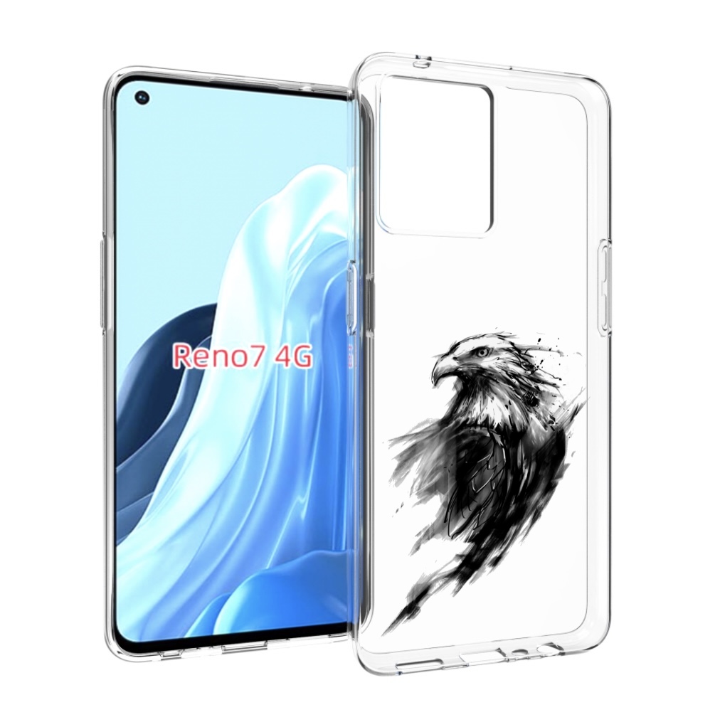 

Чехол MyPads чб птица для OPPO RENO 7 4G, Прозрачный, Tocco