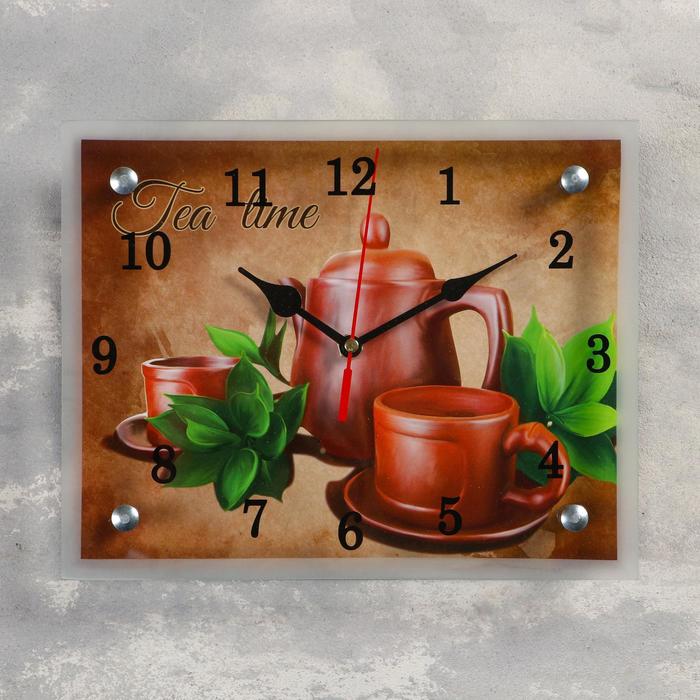 

Часы настенные, серия: Интерьер, "Чайный набор "Tea Time", 20х25 см