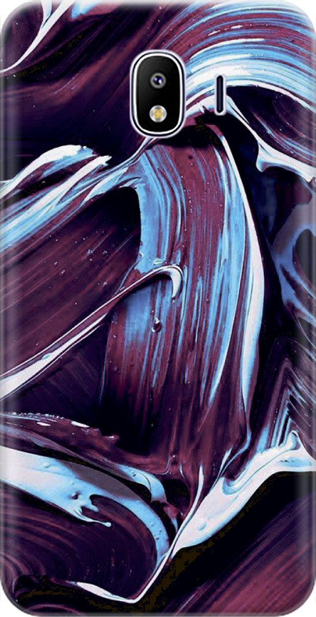 

Чехол на Samsung Galaxy J4 (2018) с принтом "Фиолетовые мазки", Голубой;фиолетовый, 7276