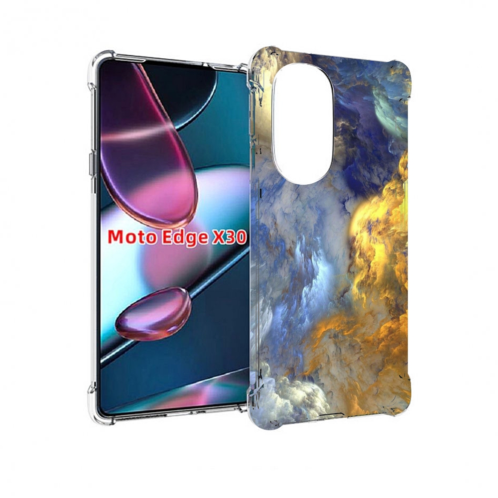 

Чехол MyPads мраморное небо для Motorola Moto Edge X30, Прозрачный, Tocco