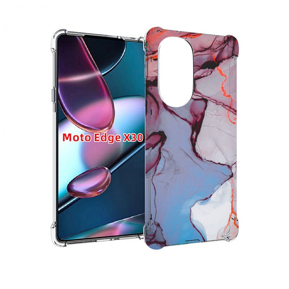 

Чехол MyPads мраморный рисунок для Motorola Moto Edge X30, Прозрачный, Tocco