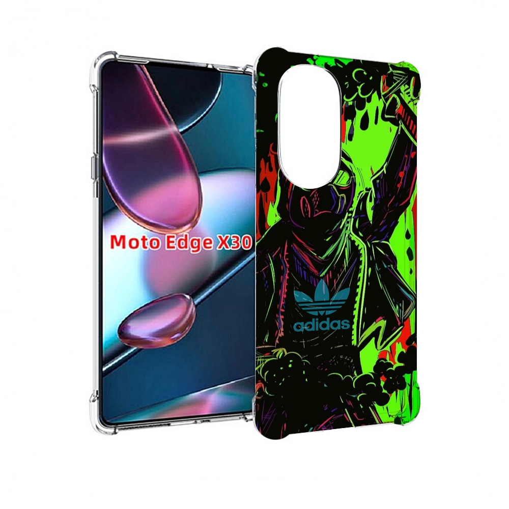 

Чехол MyPads мужчина в красках адидас для Motorola Moto Edge X30, Прозрачный, Tocco