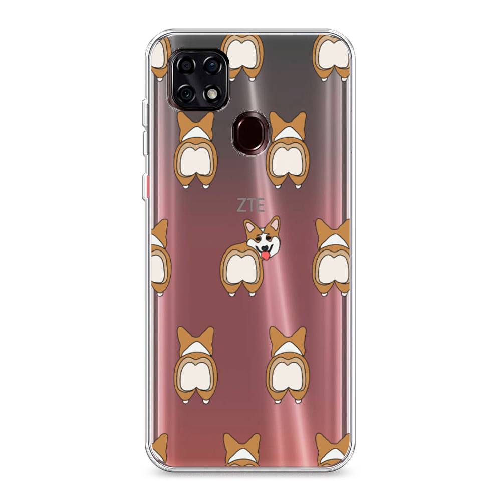 

Чехол Awog на ZTE Blade 20 Smart / ЗТЕ Блэйд 20 Smart "Милый корги фон", Разноцветный, 133550-2