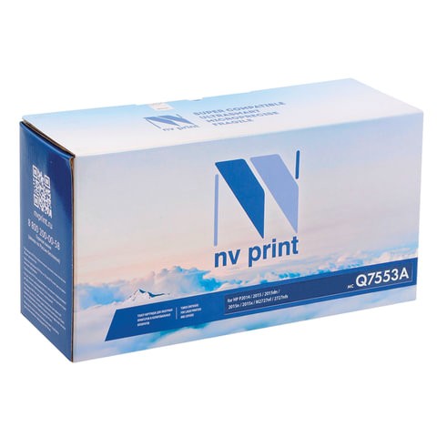 

Картридж для лазерного принтера NV Print Q7553A, Black, совместимый, Черный