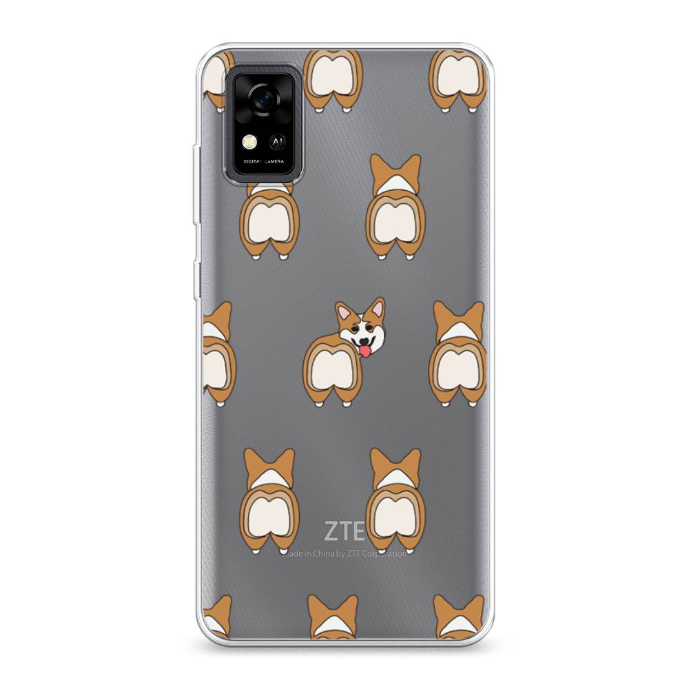 

Чехол Awog на ZTE Blade A31 / ЗТЕ Блэйд A31 "Милый корги фон", Разноцветный, 134650-2
