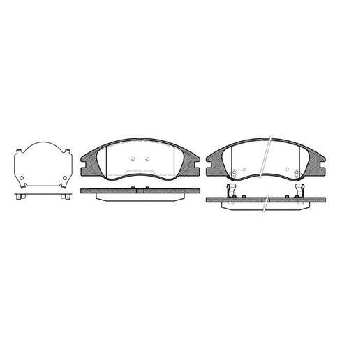 

Комплект передних тормозных колодок Remsa 113402 для Kia Cerato