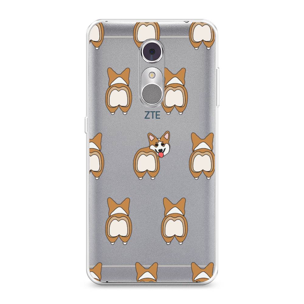 

Чехол Awog на ZTE Blade A910 / ЗТЕ Блэйд A910 "Милый корги фон", Разноцветный, 131850-2