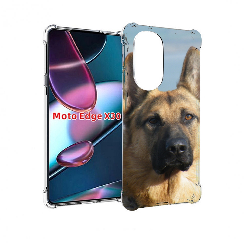 

Чехол MyPads немецкая овчарка для Motorola Moto Edge X30, Прозрачный, Tocco