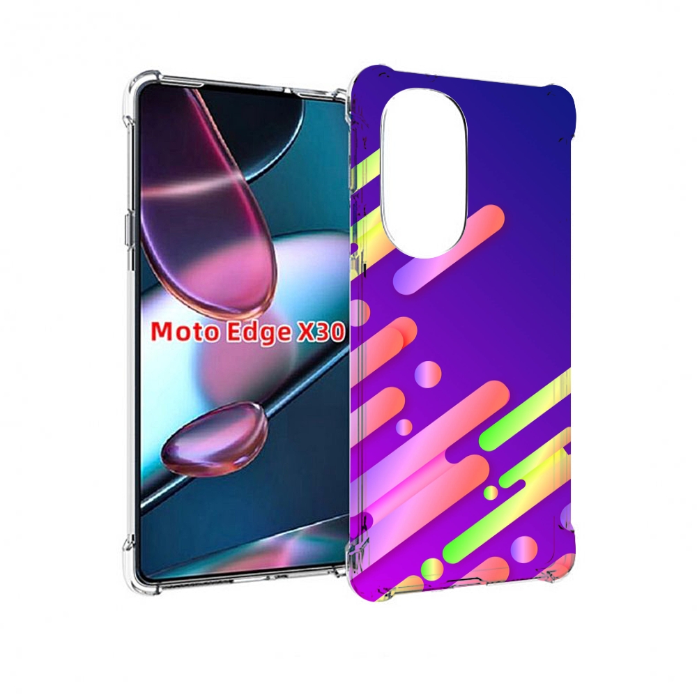 

Чехол MyPads неоновый-фон для Motorola Moto Edge X30, Прозрачный, Tocco