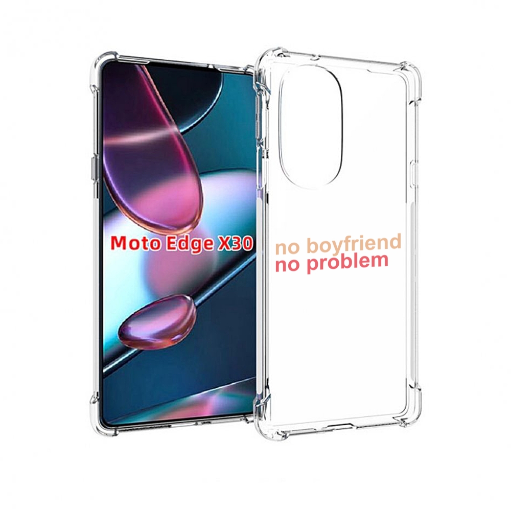 

Чехол MyPads нет-парня-нет-проблем для Motorola Moto Edge X30, Прозрачный, Tocco