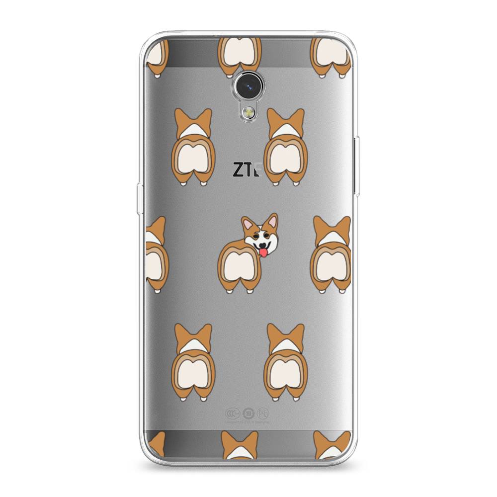 

Чехол Awog на ZTE Blade V7 / ЗТЕ Блэйд V7 "Милый корги фон", Разноцветный, 131150-2