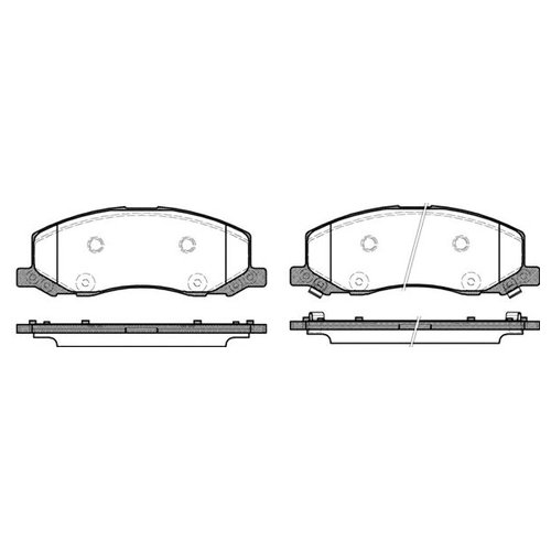 

Комплект передних тормозных колодок Remsa 138602 для Opel Insignia; Saab 9-5