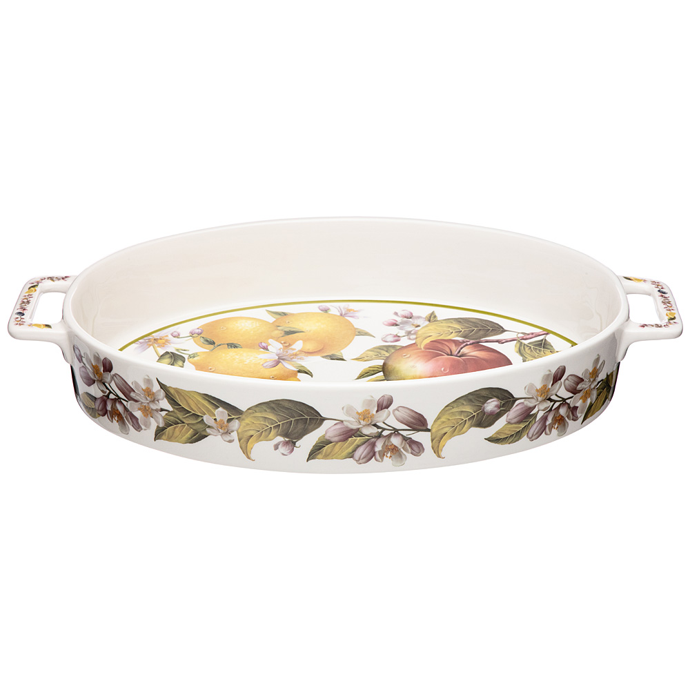 

Набор из 6 штук Блюдо с ручками Lefard Фрукты 36.5х21х6см, фарфор (104-802_6), Разноцветный