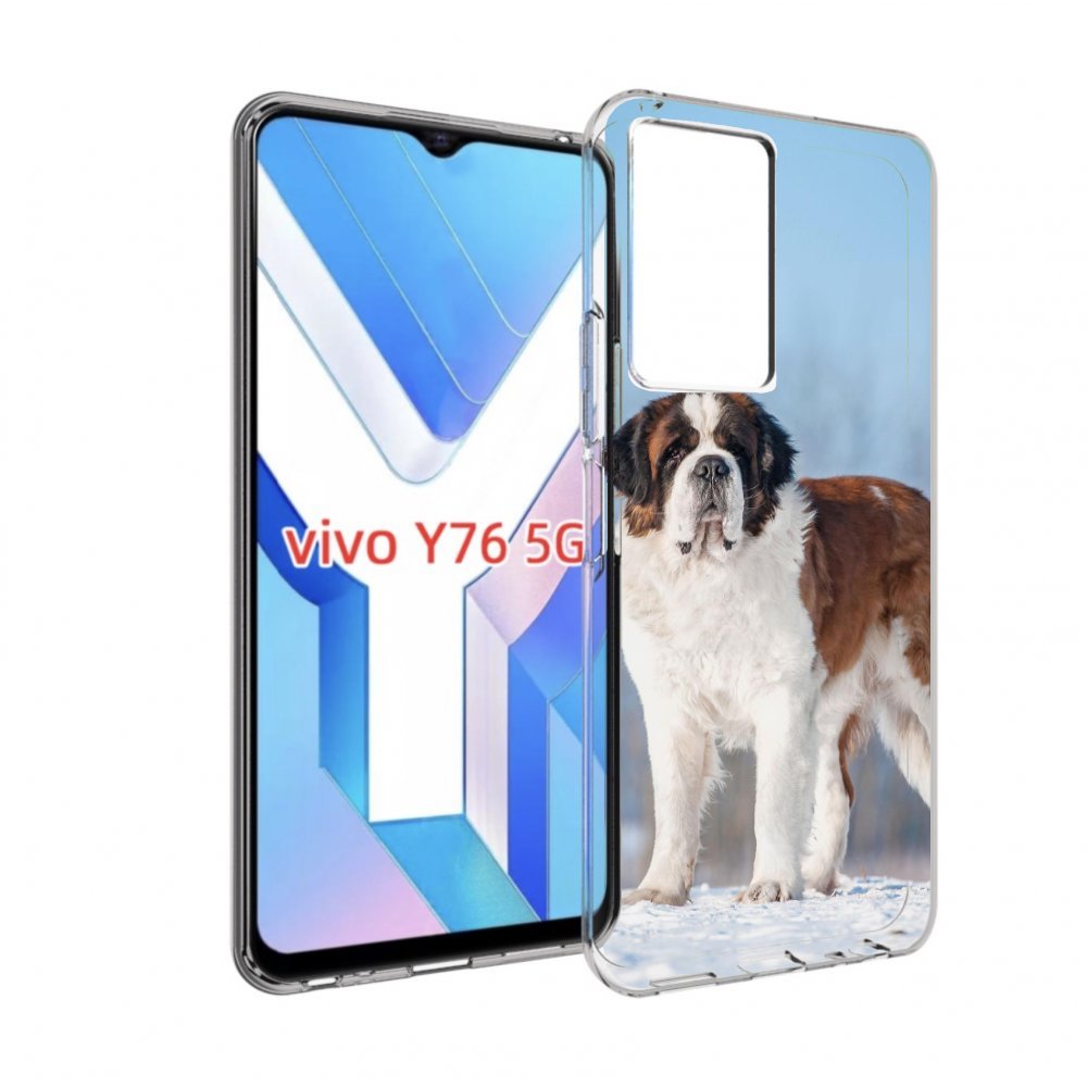 

Чехол MyPads сенбернар для Vivo Y76 5G, Прозрачный, Tocco