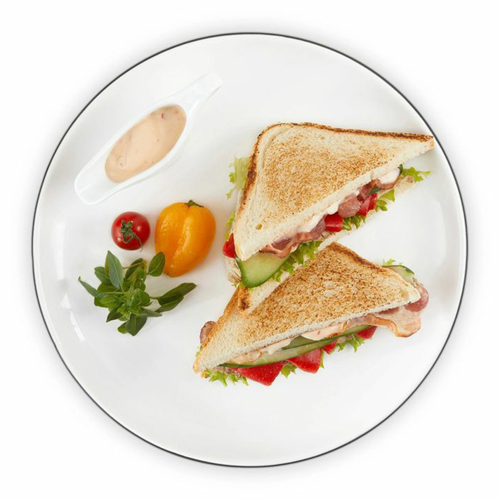 

Клаб-сэндвич Шеф Перекрёсток двойной с курицей и беконом 130 г