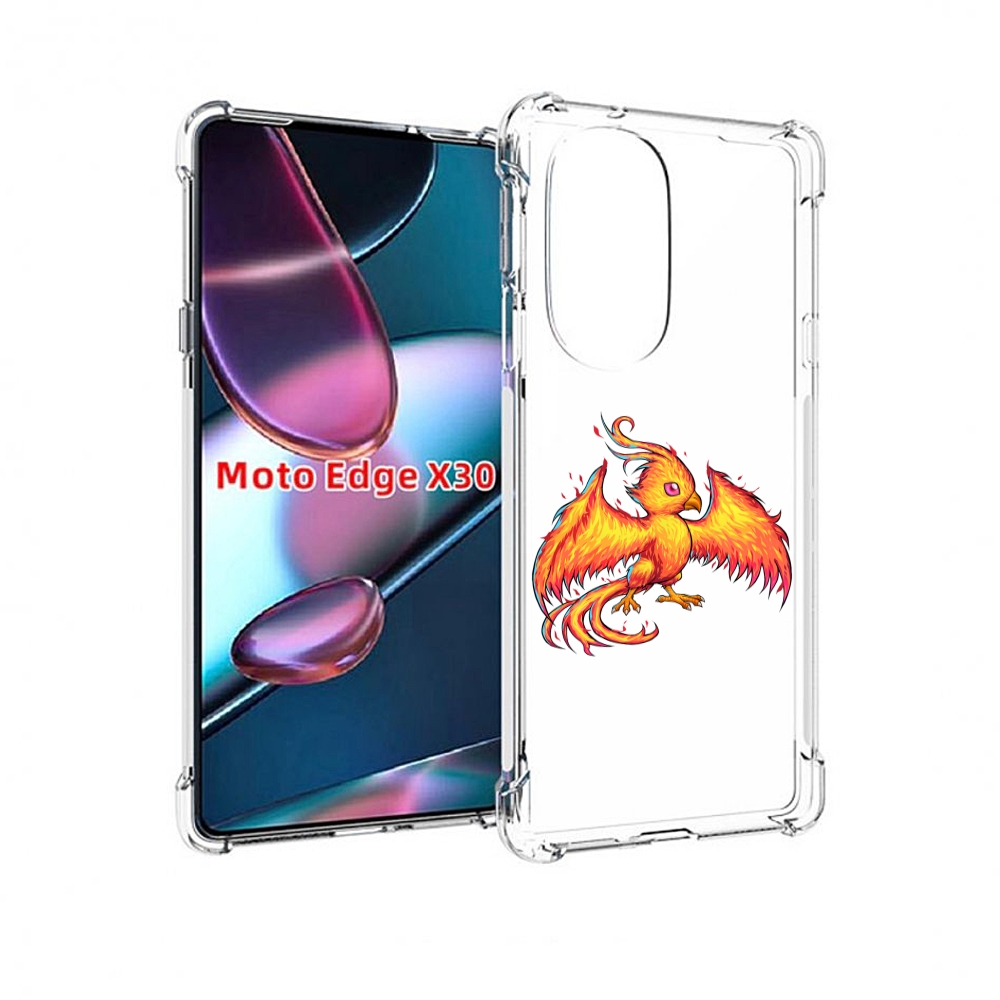 

Чехол MyPads огненная-птичка для Motorola Moto Edge X30, Прозрачный, Tocco