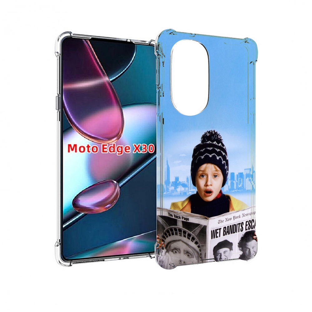 

Чехол MyPads один-дома-детский для Motorola Moto Edge X30, Прозрачный, Tocco