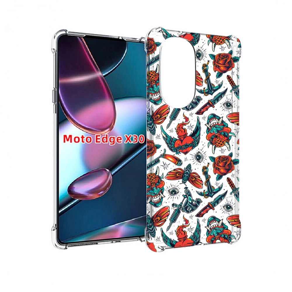 

Чехол MyPads олд-скул-пак для Motorola Moto Edge X30, Прозрачный, Tocco