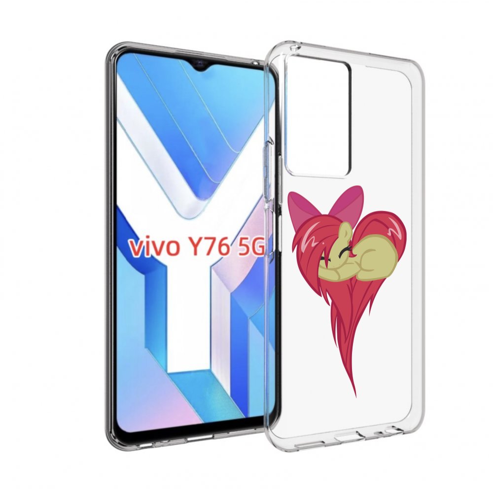 

Чехол MyPads сердце-из-пони для Vivo Y76 5G, Прозрачный, Tocco