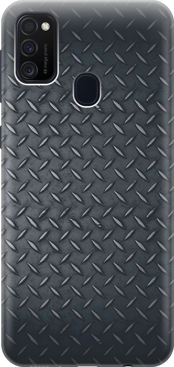 

Чехол на Samsung Galaxy M21/M30s с принтом "Металлический лист", Серый;черный, 7352
