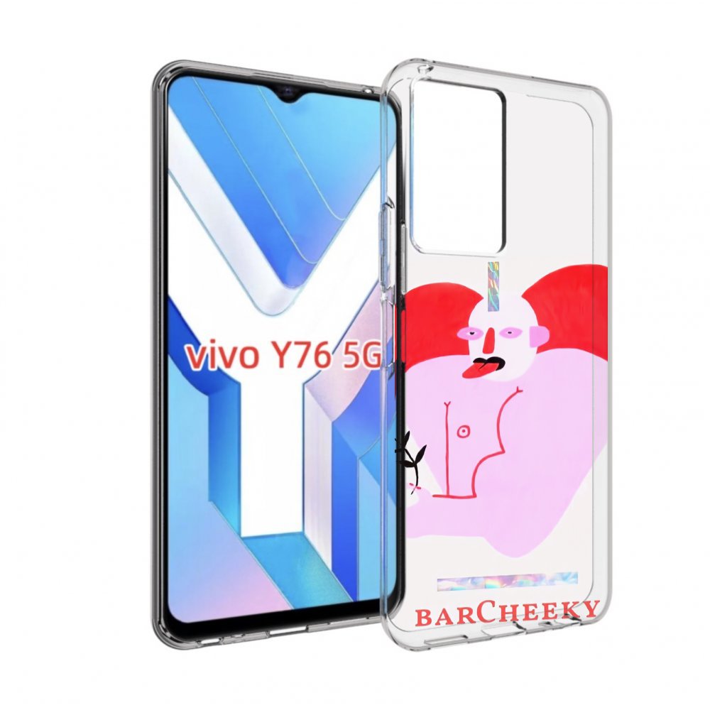 

Чехол MyPads силач в сердце женский для Vivo Y76 5G, Прозрачный, Tocco