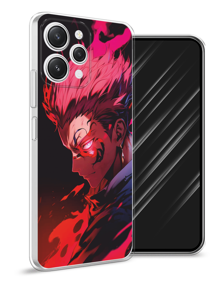 

Чехол Awog на Xiaomi Redmi 12 "Взгляд Сукуны", Розовый;красный;черный, 319250-1