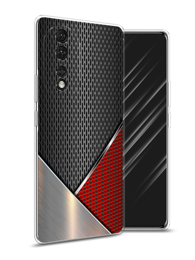 

Чехол Awog на Honor 80 "Стальной металл", Черный;красный;серебристый, 6120350-1
