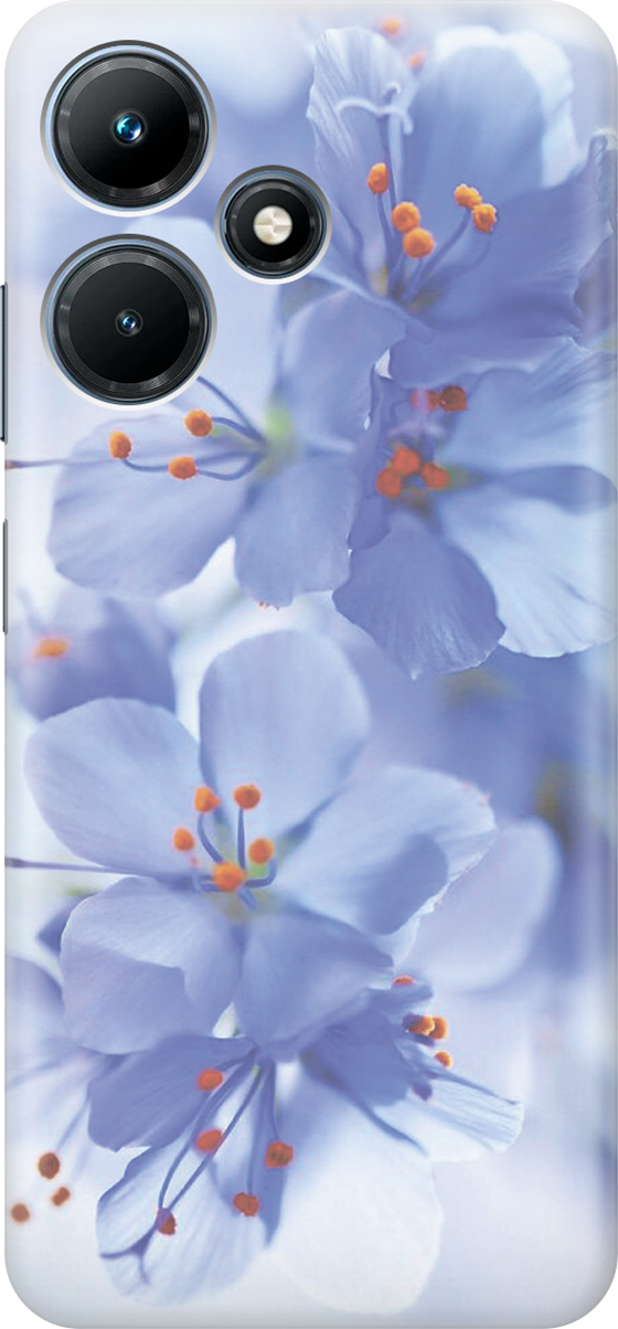 

Силиконовый чехол на Infinix Hot 30i, Голубой;фиолетовый;серый, 159408