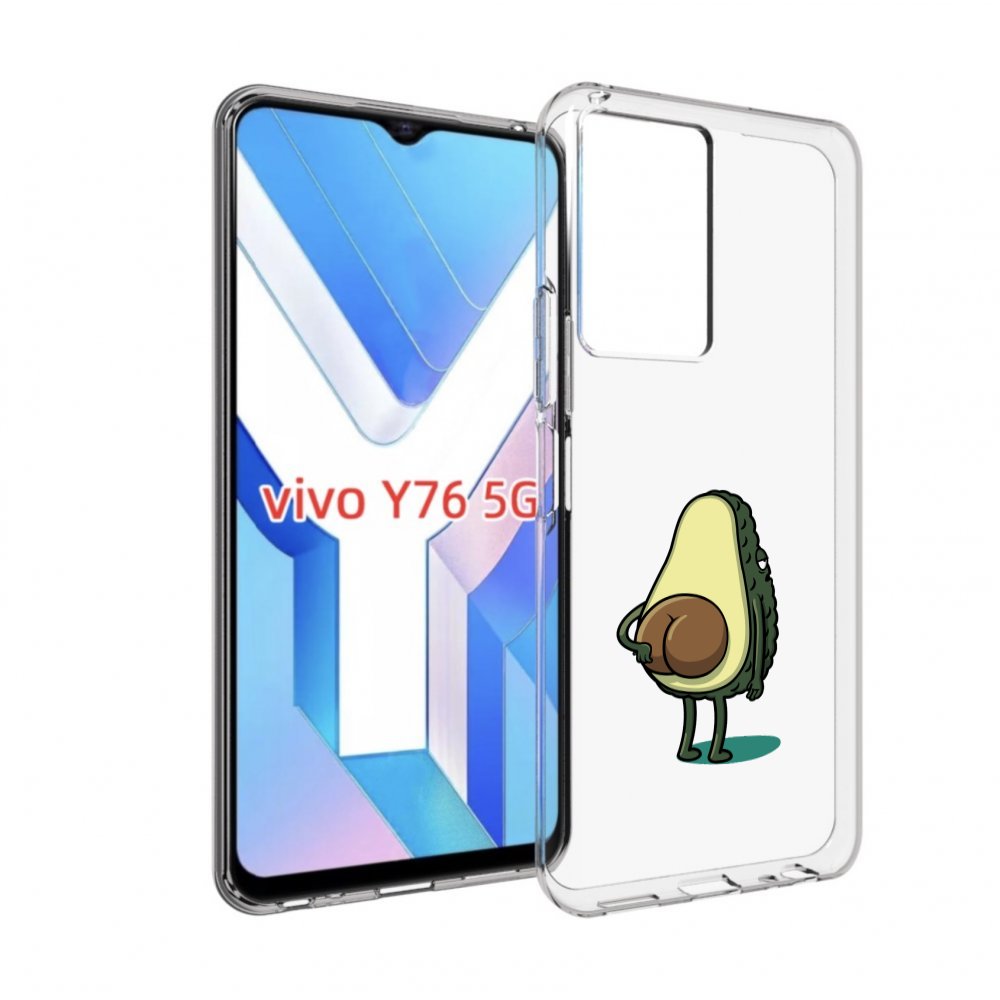 

Чехол MyPads смешной авокадо сзади для Vivo Y76 5G, Прозрачный, Tocco