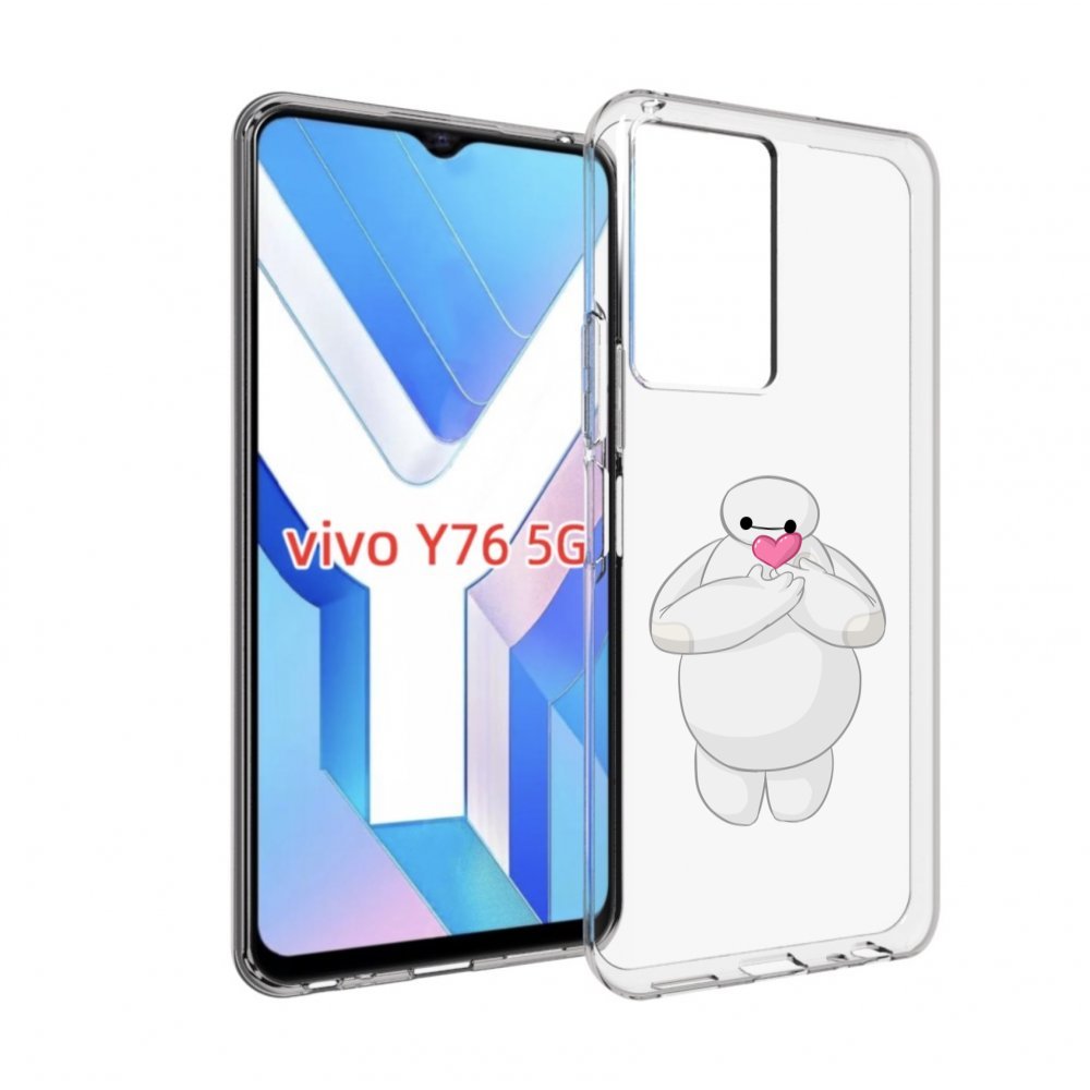 

Чехол MyPads снеговик-с-сердечком для Vivo Y76 5G, Прозрачный, Tocco