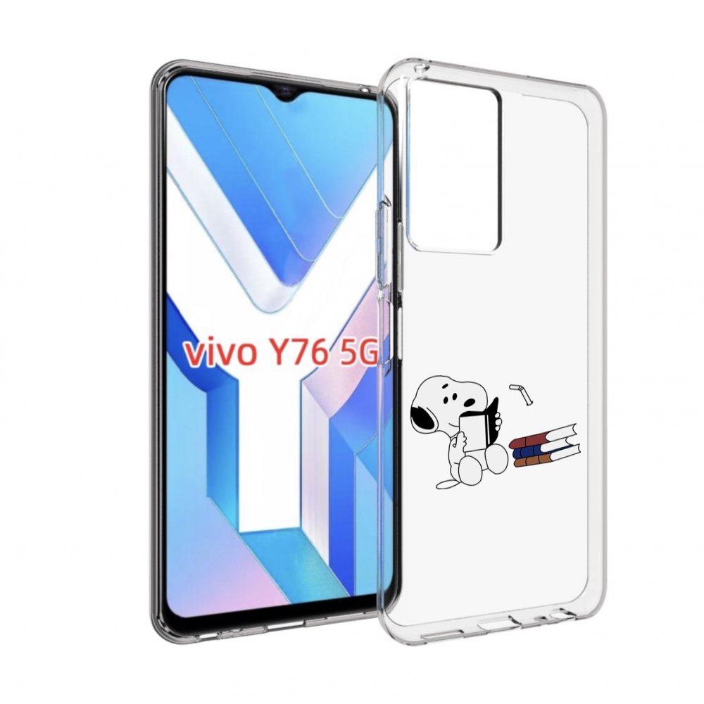 

Чехол MyPads собака-с-книжками для Vivo Y76 5G, Прозрачный, Tocco