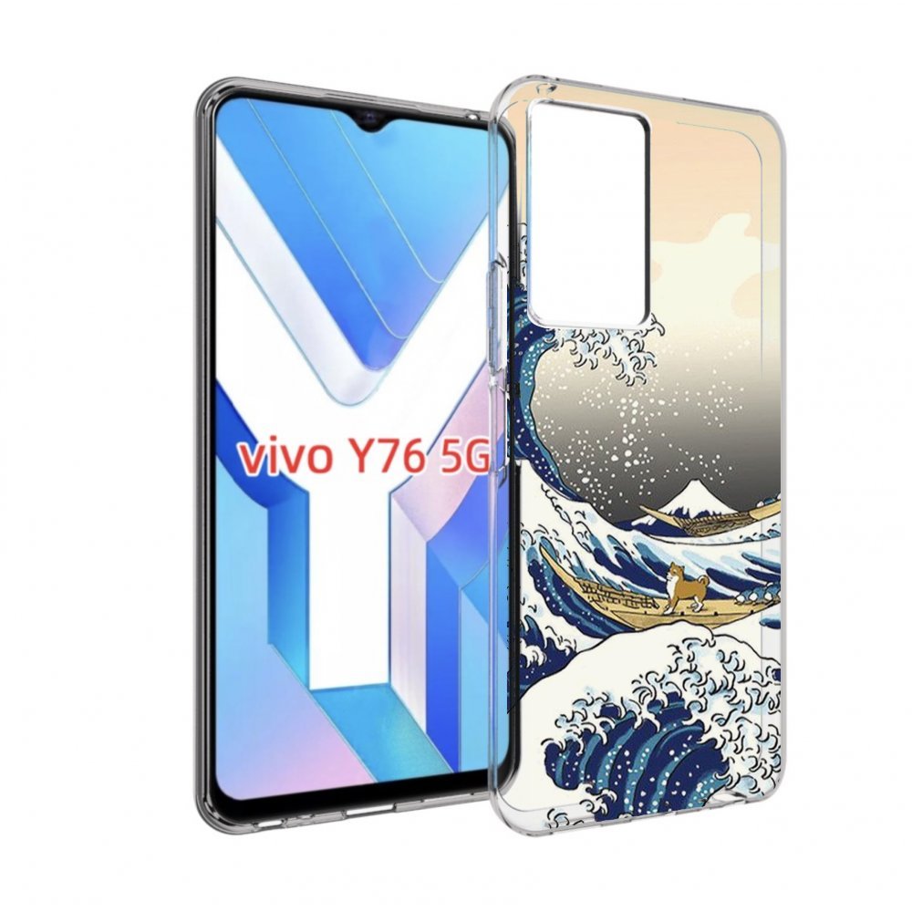 

Чехол MyPads собаки-на-плоту для Vivo Y76 5G, Прозрачный, Tocco
