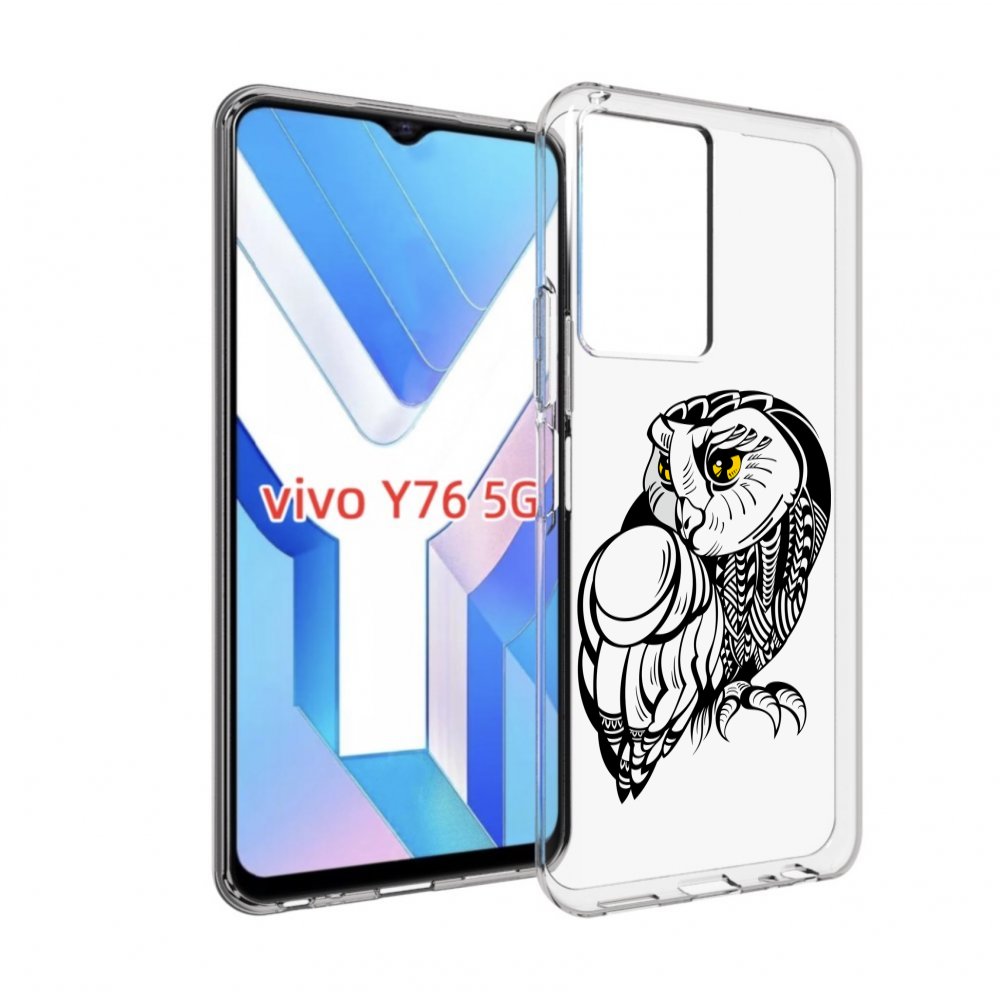 

Чехол MyPads сова-красотка для Vivo Y76 5G, Прозрачный, Tocco