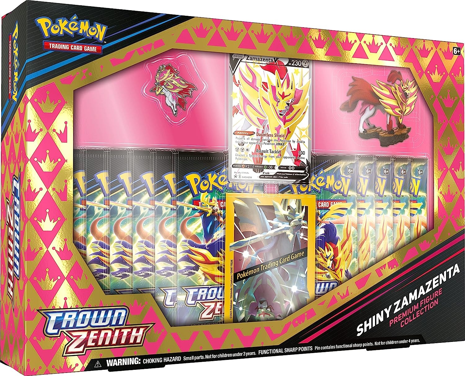 Дополнение Nintendo для Покемон ККИ: Pokemon Crown Zenith Premium Shiny Zamazenta англ
