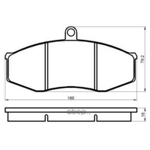 КОЛОДКИ ТОРМОЗНЫЕ ПЕРЕДН. ЗИЛ 5301 Markon 20990160