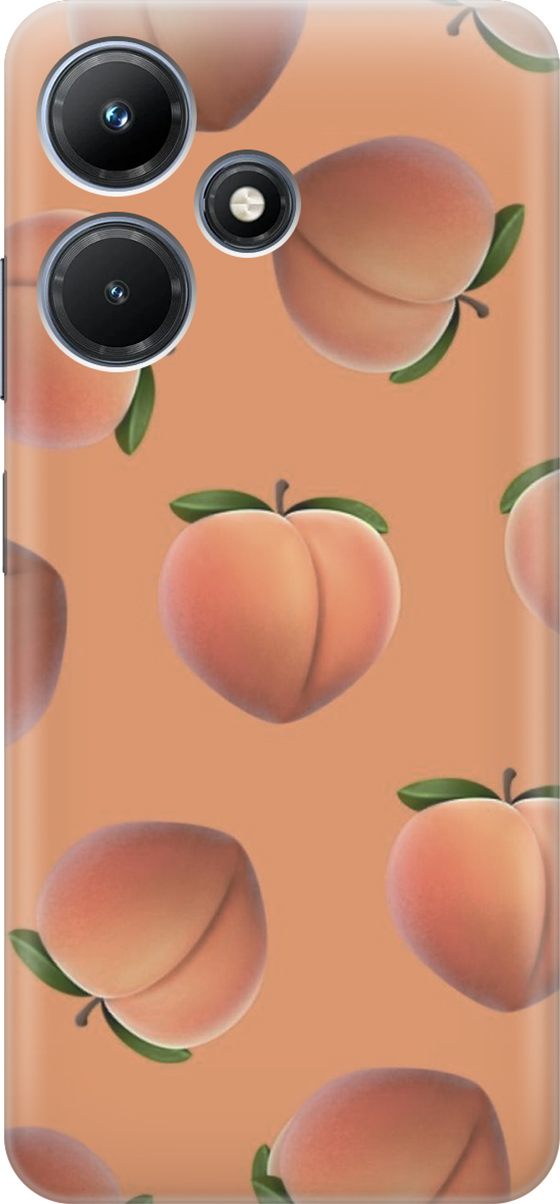 

Силиконовый чехол на Infinix Hot 30i, Красный;оранжевый, 159403